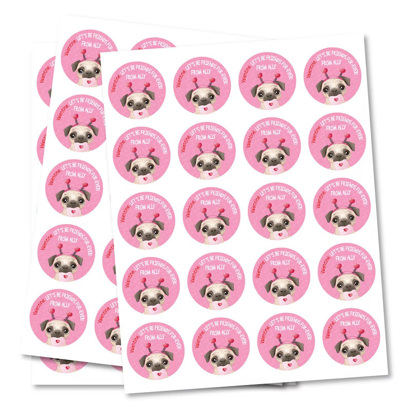 Personalized Valentine's Day Stickers