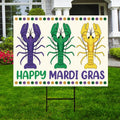Mardi Gras Yard Sign