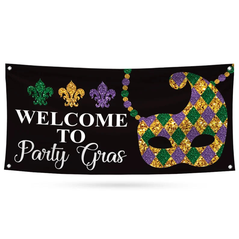 Mardi Gras Banner Sign
