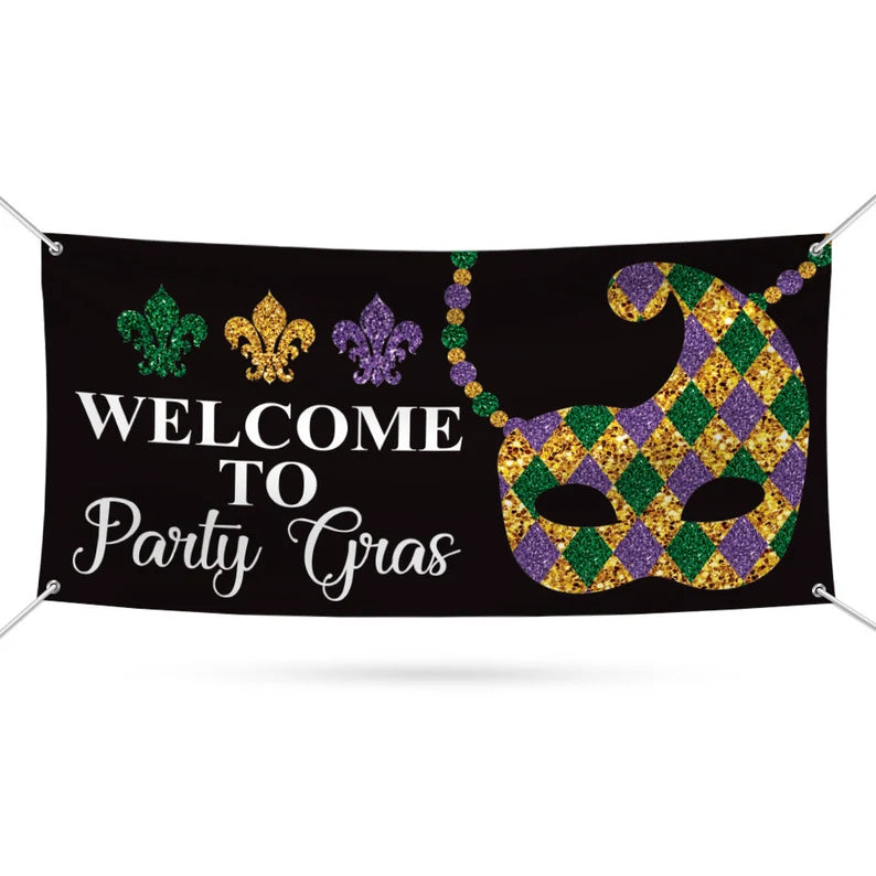 Mardi Gras Banner Sign