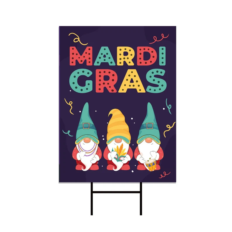 Mardi Gras 2023 Yard Sign