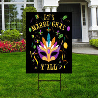 Mardi Gras Yard Sign