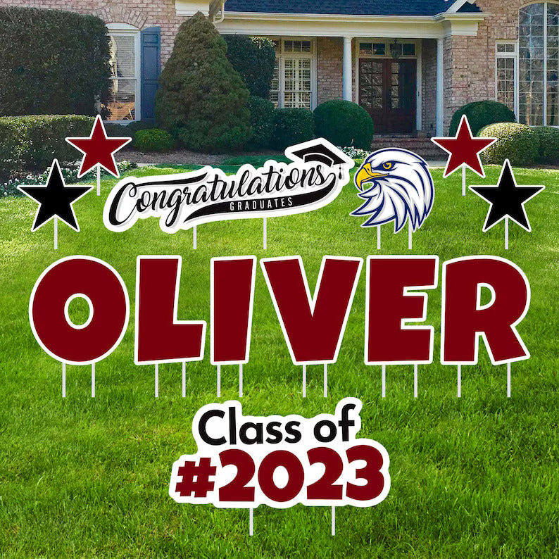 Personalized Graduation Yard Sign Letters