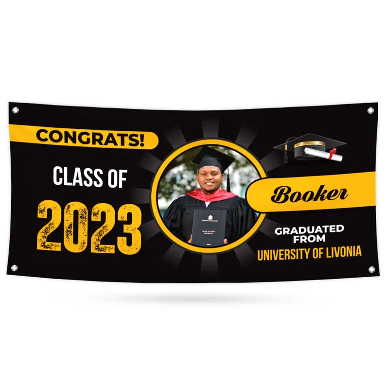 Graduation 2023 Personalized Photo Banner Sign