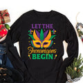 Mardi Gras Jester Mask Long Sleeve T-Shirt
