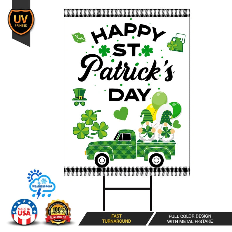 St. Patrick's Day 2024 Yard Sign