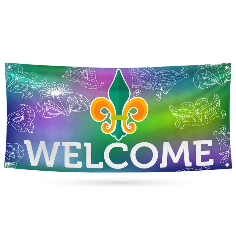 Mardi Gras 2024 Banner Sign