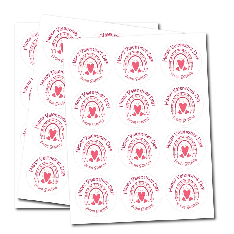 Personalized Valentine's Day Stickers