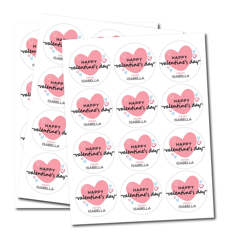 Personalized Valentine's Day Stickers