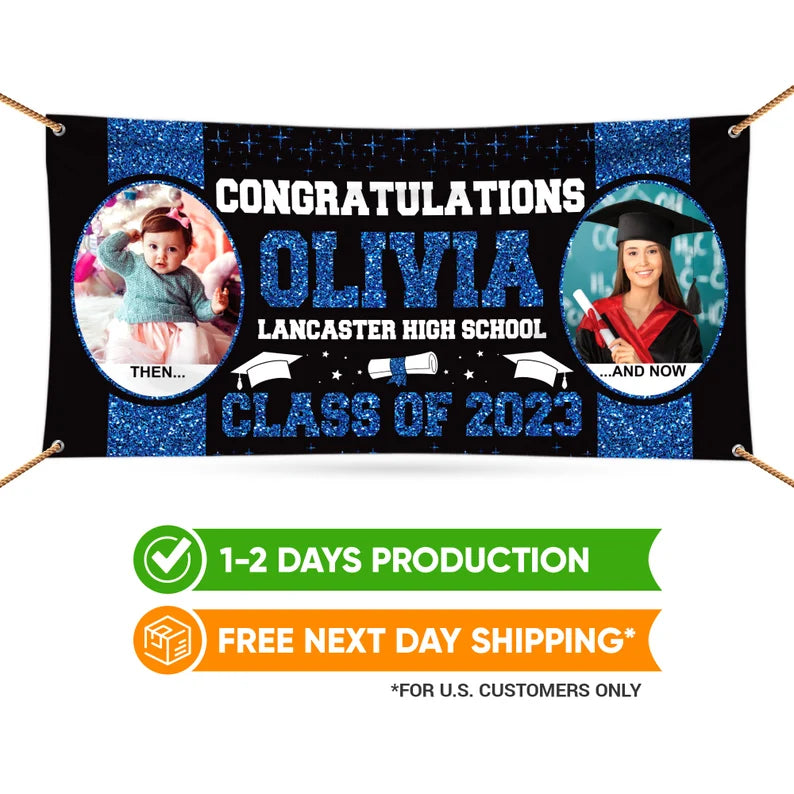 Graduation 2023 Personalized Photo Banner Sign