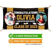 Graduation 2023 Personalized Photo Banner Sign