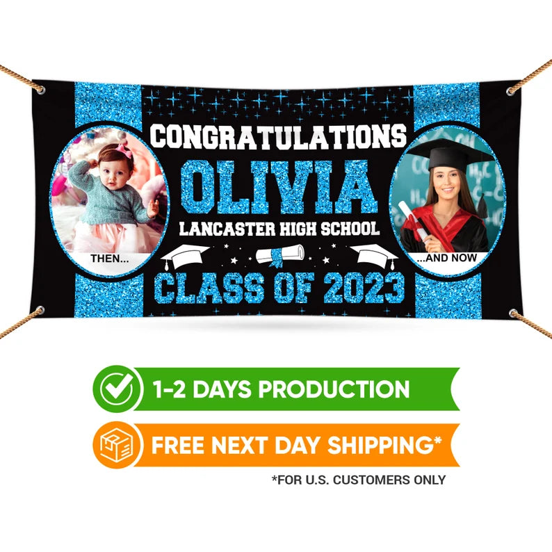 Graduation 2023 Personalized Photo Banner Sign