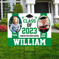 Personalized Graduation 2023 Photo Yard Sign