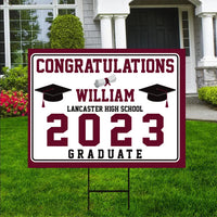 Custom Graduation Yard Sign 2024