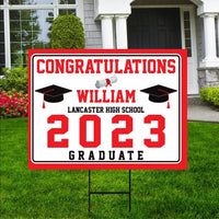 Custom Graduation Yard Sign 2023