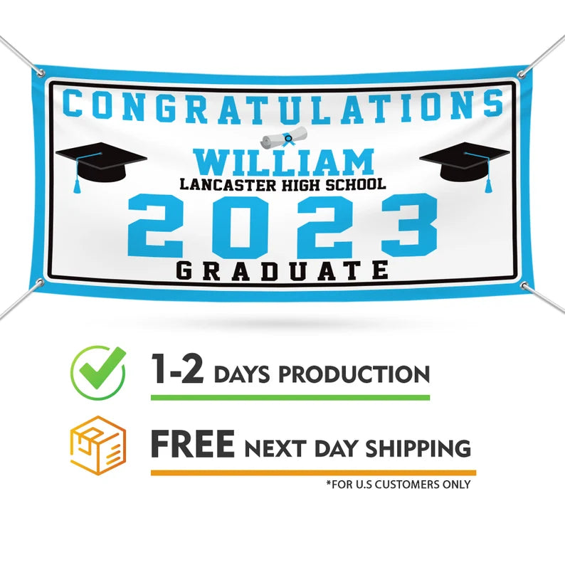 Graduation 2023 Personalized Banner Sign