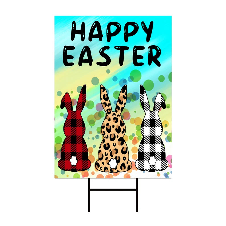 Happy Easter 2023 Yard Sign Cutout