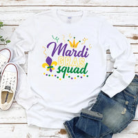 Mardi Gras Squad Long Sleeve T-Shirt