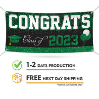 Congrats Grad 2023 Banner Sign