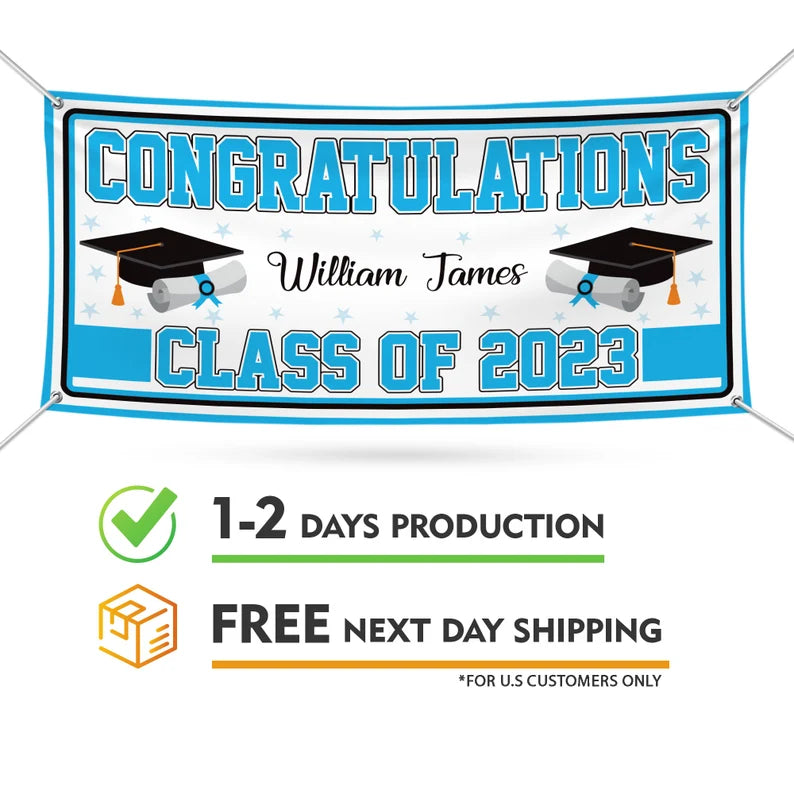 Graduation 2023 Personalized Banner Sign