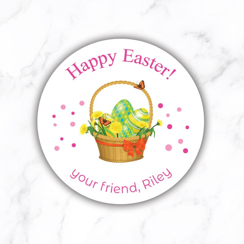 Custom Easter Basket 2023 Stickers
