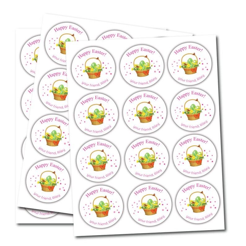 Custom Easter Basket 2023 Stickers