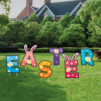 Happy Easter 2024 Yard Sign Letters