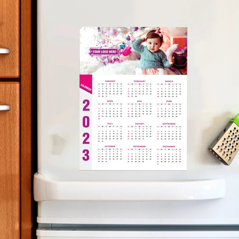 Magnetic Sheet Print with Calendar : Printable Magnetic Sheet 
