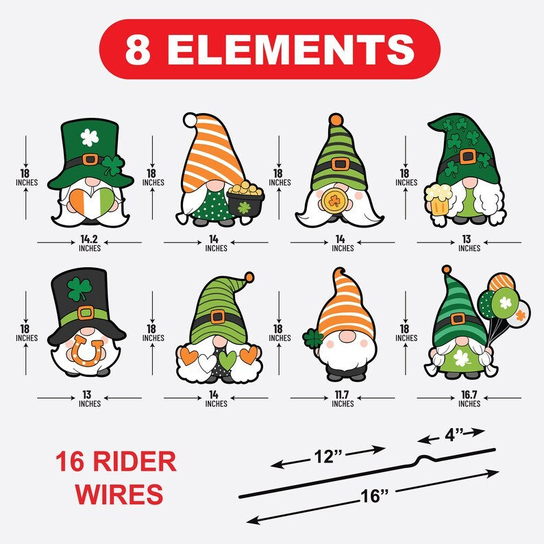 St. Patrick's Day Yard Sign Cutouts