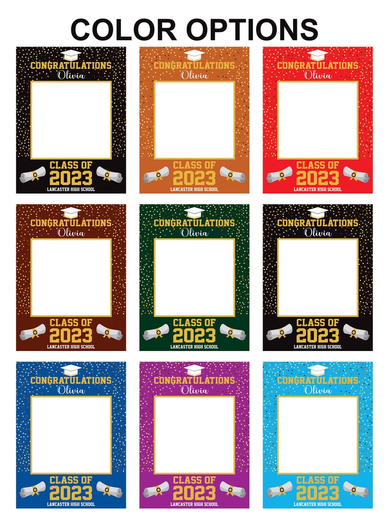 Personalized Graduation 2023 Selfie Frame