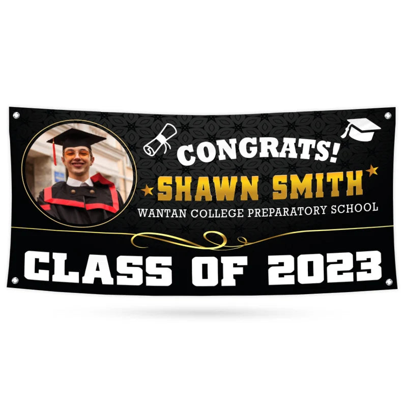 Graduation 2023 Personalized Photo Banner Sign