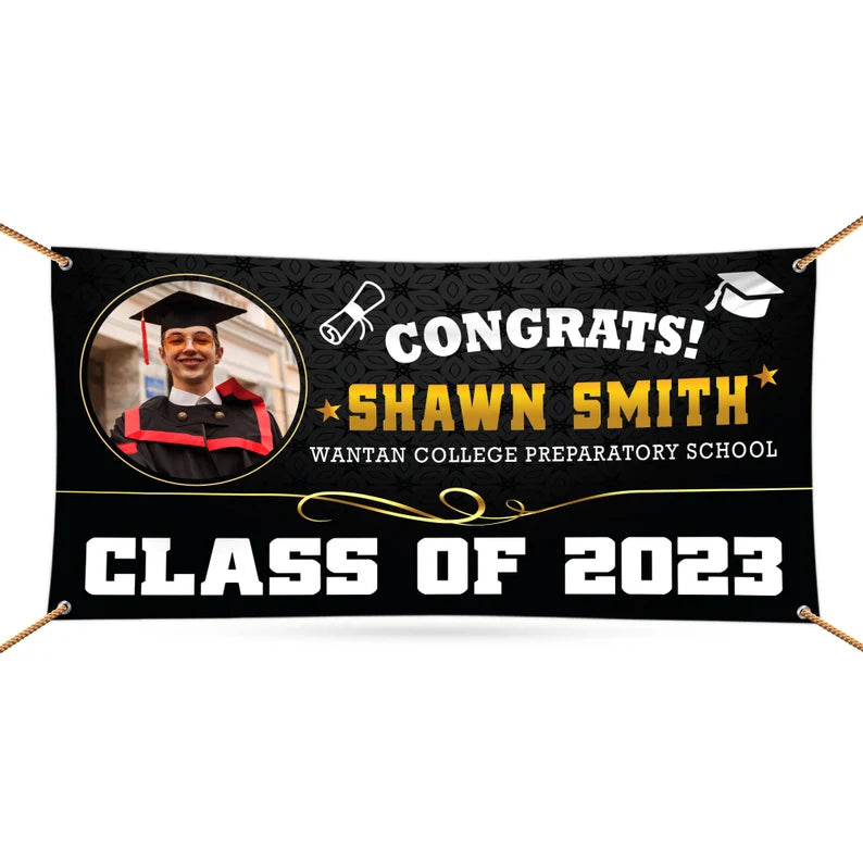Graduation 2023 Personalized Photo Banner Sign