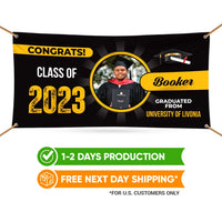 Graduation 2023 Personalized Photo Banner Sign