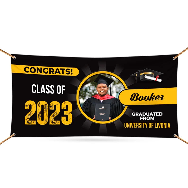 Graduation 2023 Personalized Photo Banner Sign