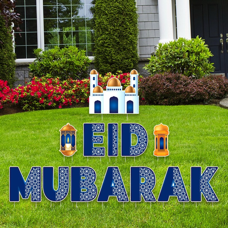 Eid Mubarak 2024 Yard Sign Cutout