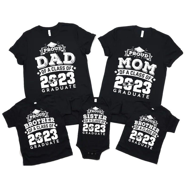 Proud Mom Dad Class of 2023 Graduate Personalized Shirt