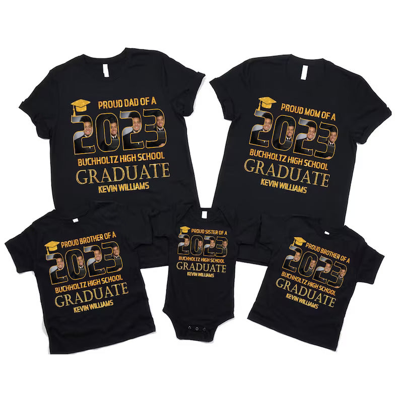 Personalized Class of 2023 Graduate Photo Shirt