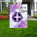 Happy Easter 2024 He is Risen Yard Sign