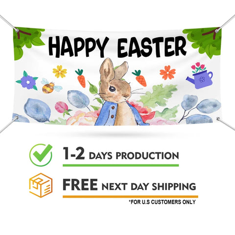 Happy Easter Day 2023 Banner Sign