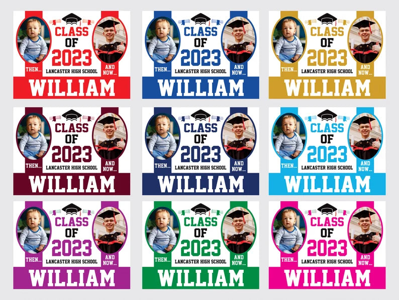Personalized Graduation 2023 Photo Yard Sign