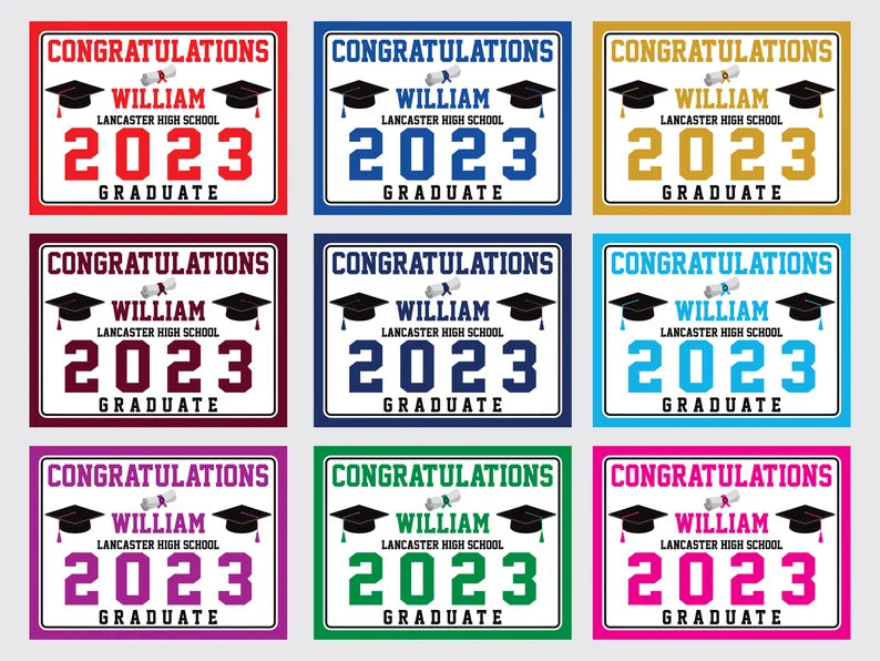 Custom Graduation Yard Sign 2023