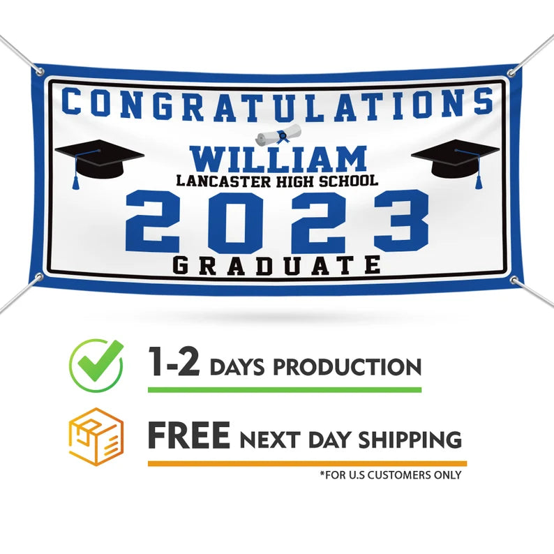 Graduation 2023 Personalized Banner Sign