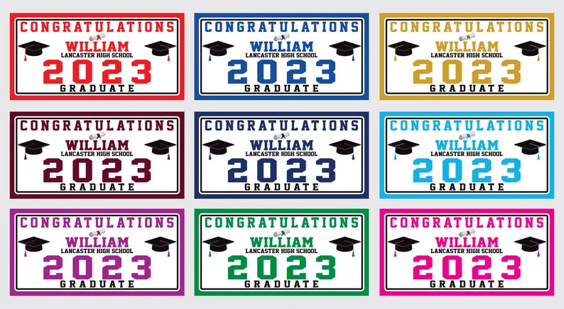 Graduation 2023 Personalized Banner Sign