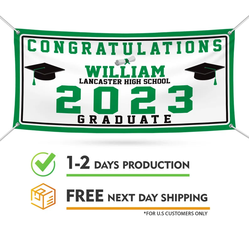 Graduation 2023 Personalized Banner Sign