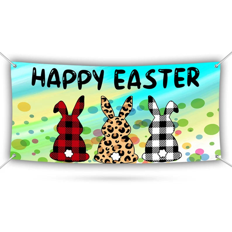 Happy Easter Day 2024 Banner Sign