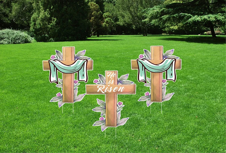Happy Easter 2023 Yard Sign Cutouts