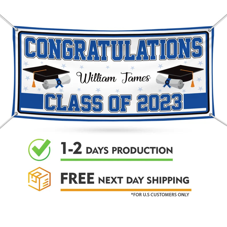 Graduation 2023 Personalized Banner Sign