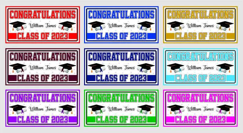 Graduation 2023 Personalized Banner Sign