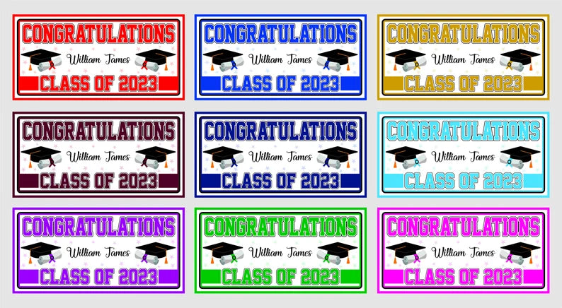 Graduation 2023 Personalized Banner Sign