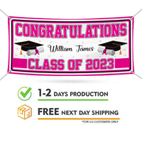 Graduation 2023 Personalized Banner Sign